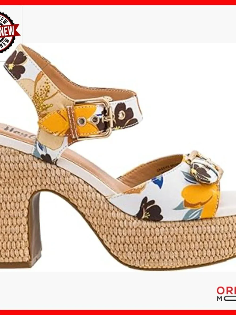 4 Inch Chunky Block Heel Sandals with Adjustable Buckle Straps